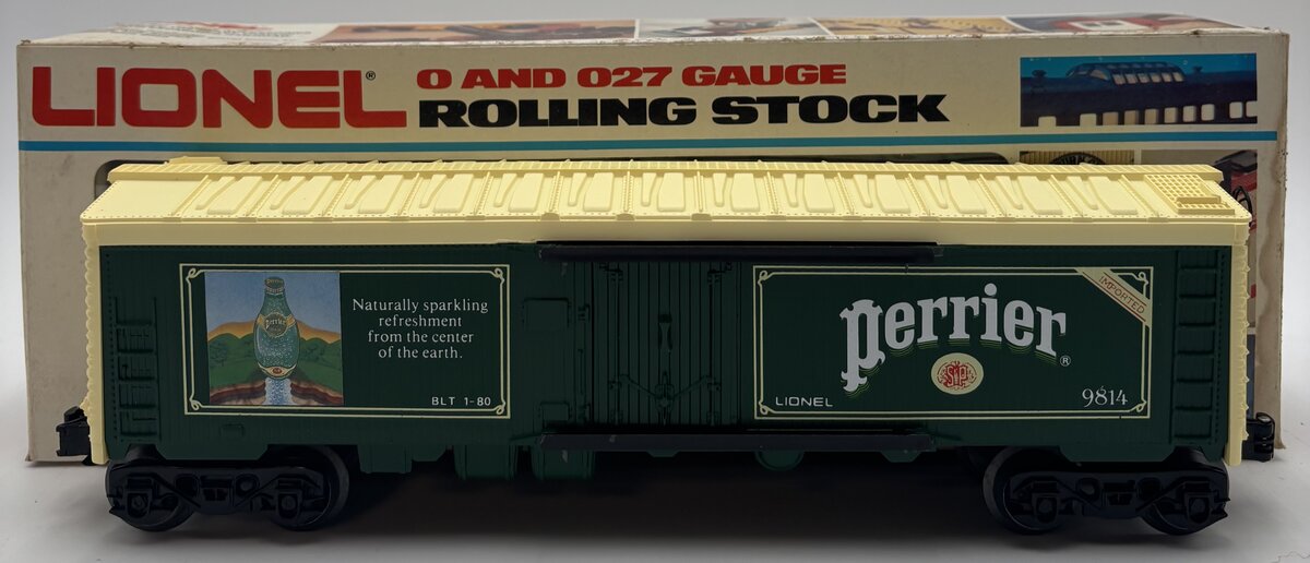 Lionel 6-9814 O Gauge Perrier Billboard Reefer Car #9814 EX/Box