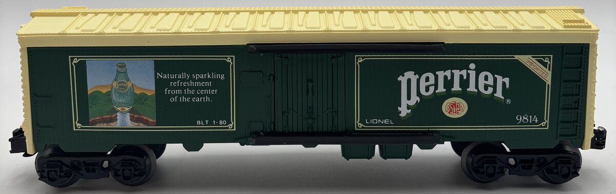 Lionel 6-9814 O Gauge Perrier Billboard Reefer Car #9814 EX/Box