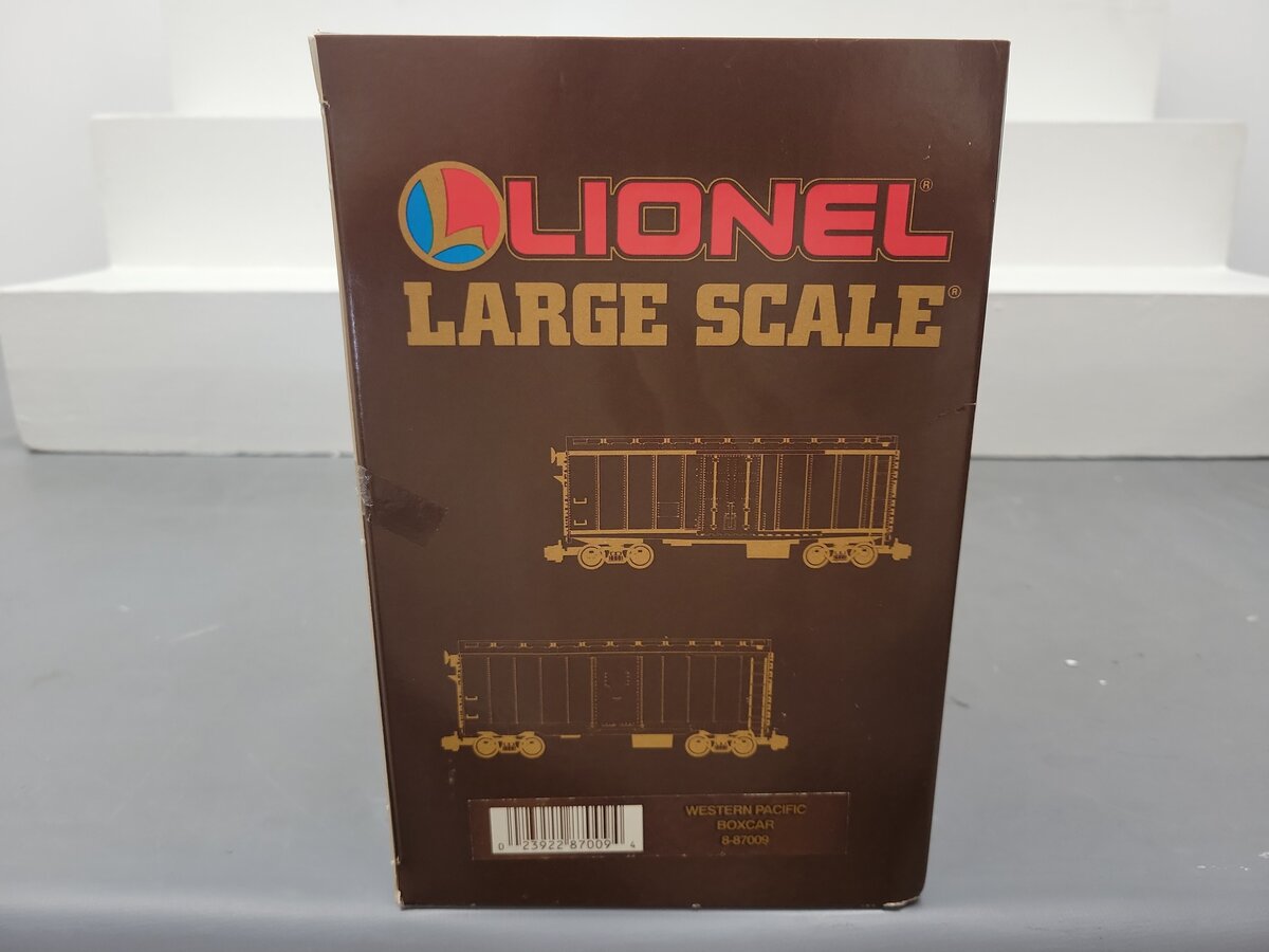 Lionel 8-87009 G Western Pacific Boxcar EX/Box