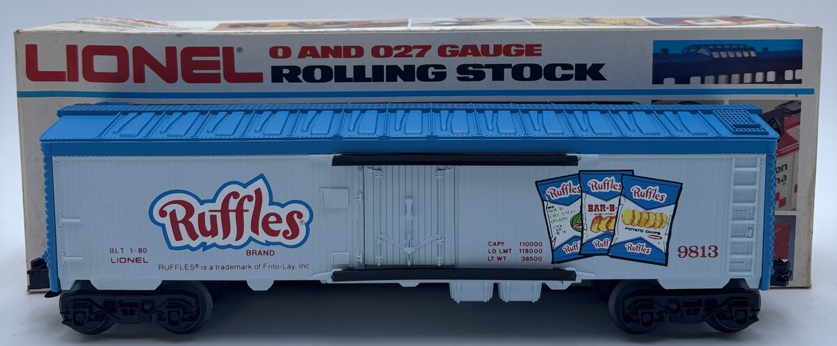 Lionel 6-9813 O Gauge Ruffles Potato Chips Billboard Reefer Car #9813 EX/Box