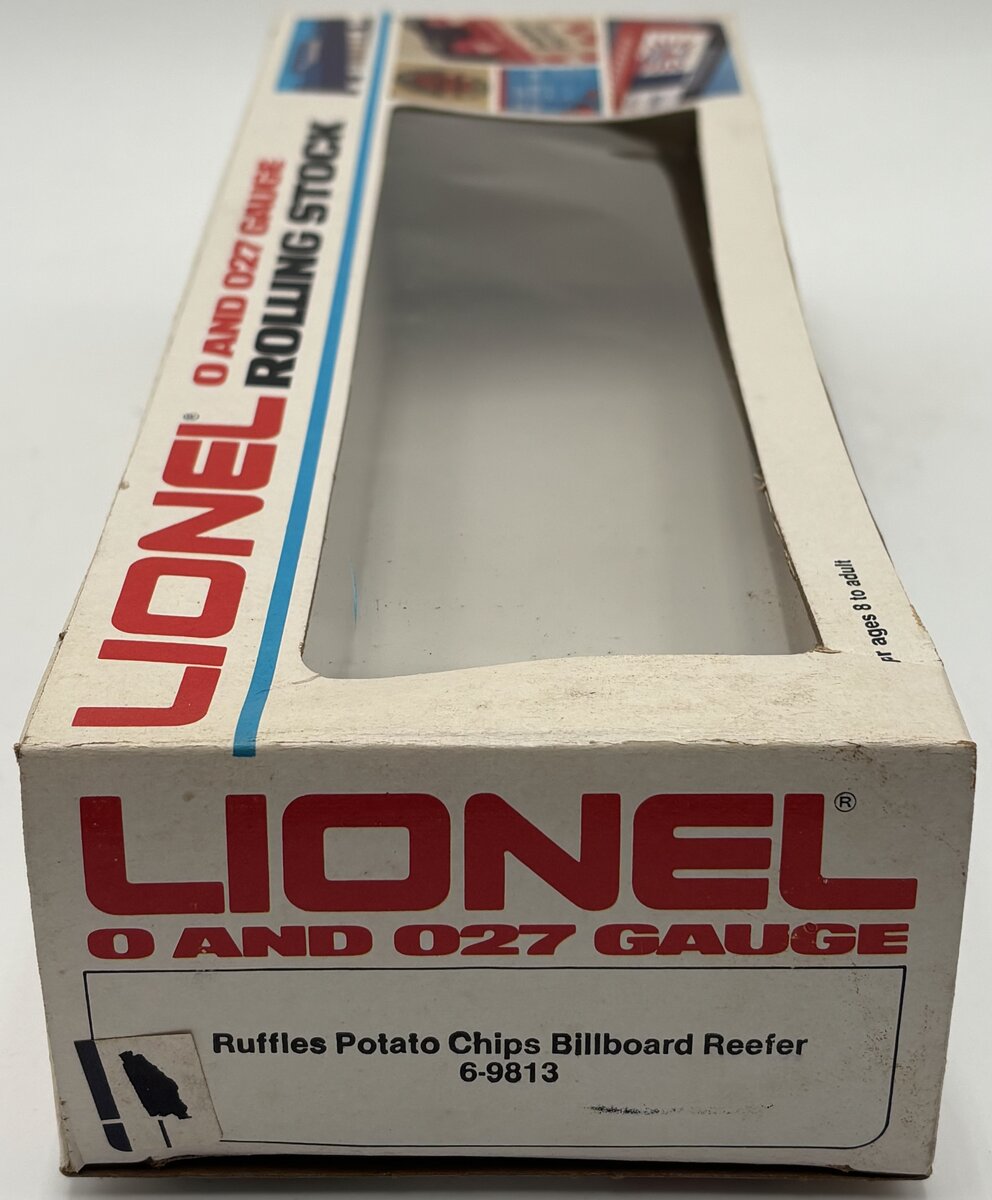 Lionel 6-9813 O Gauge Ruffles Potato Chips Billboard Reefer Car #9813 EX/Box