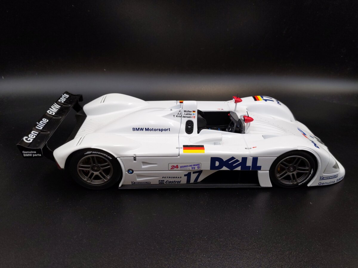 Kyosho 1:18 Scale Diecast 1999 BMW Motorsport V12 LMR Le Mans DELL #17 EX