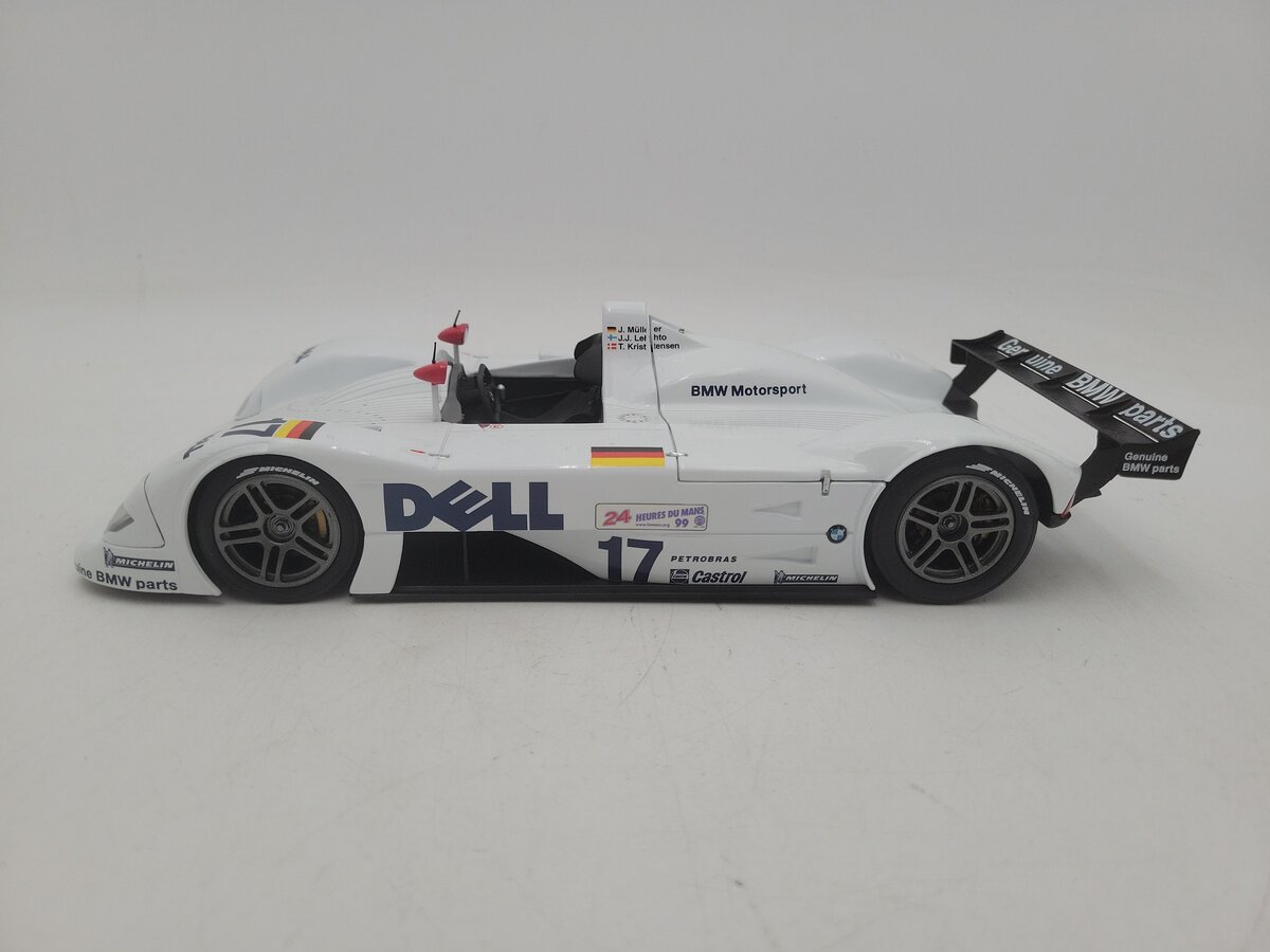 Kyosho 1:18 Scale Diecast 1999 BMW Motorsport V12 LMR Le Mans DELL #17 EX