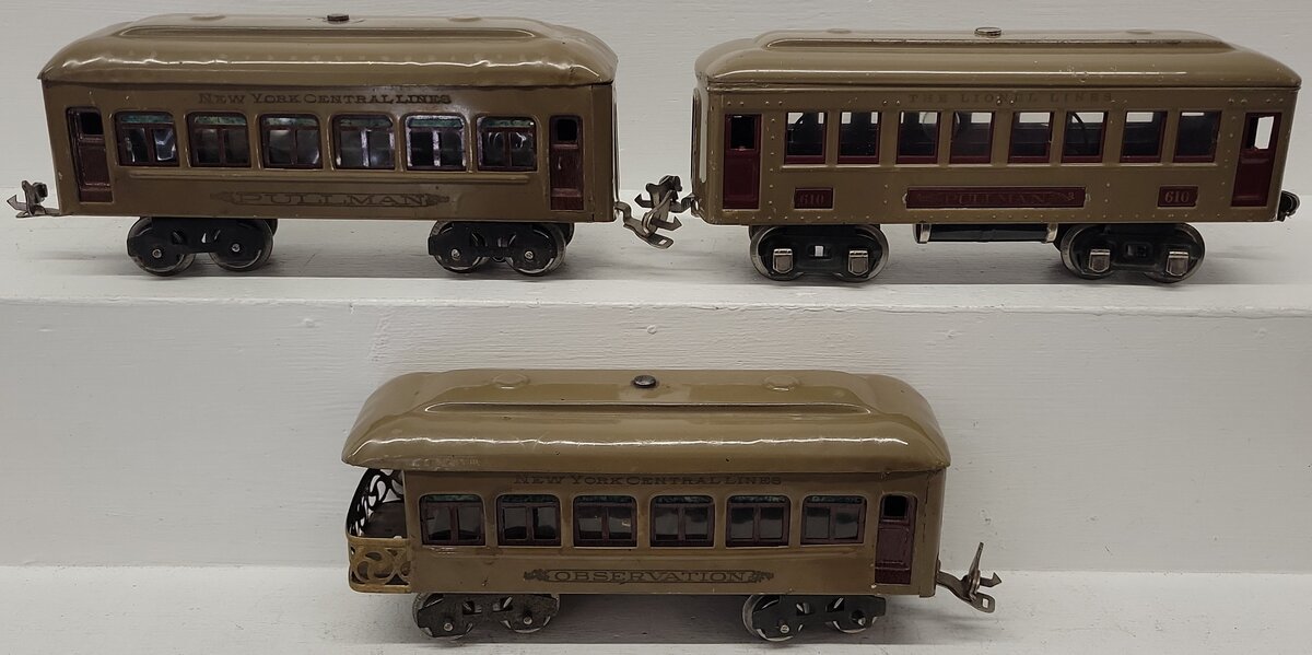 Lionel Vintage O Prewar Mojave Tinplate Passenger Cars 610, 612 [3]