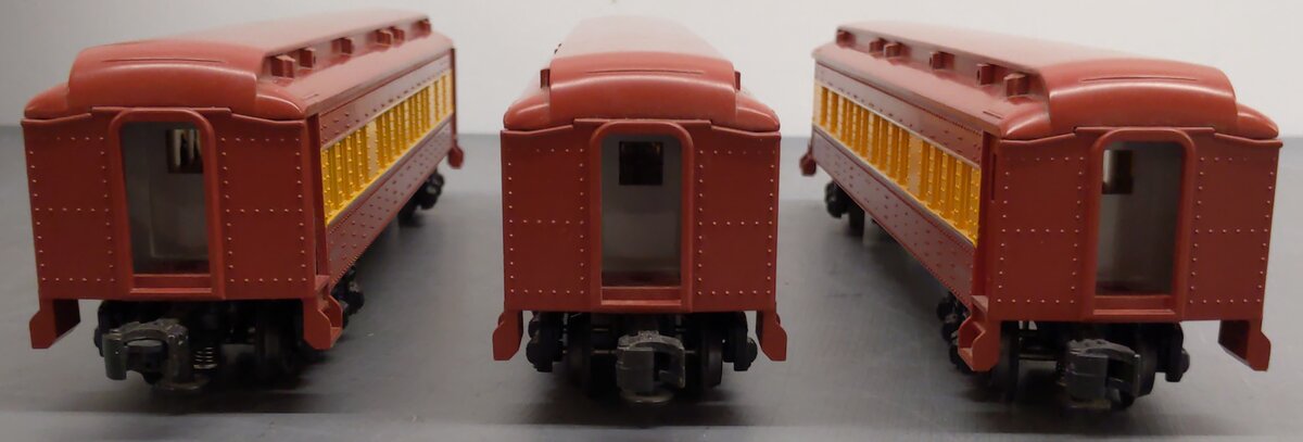 Williams O Gauge Florida East Coast Passenger Car Set: #2604, 2605, 2607 [3] EX