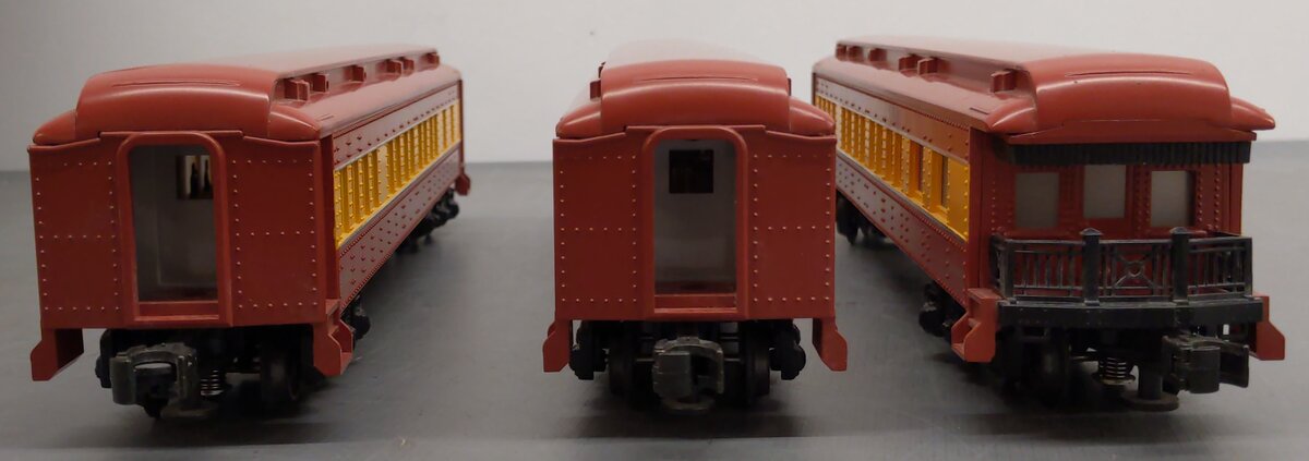 Williams O Gauge Florida East Coast Passenger Car Set: #2604, 2605, 2607 [3] EX