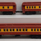 Williams O Gauge Florida East Coast Passenger Car Set: #2604, 2605, 2607 [3] EX