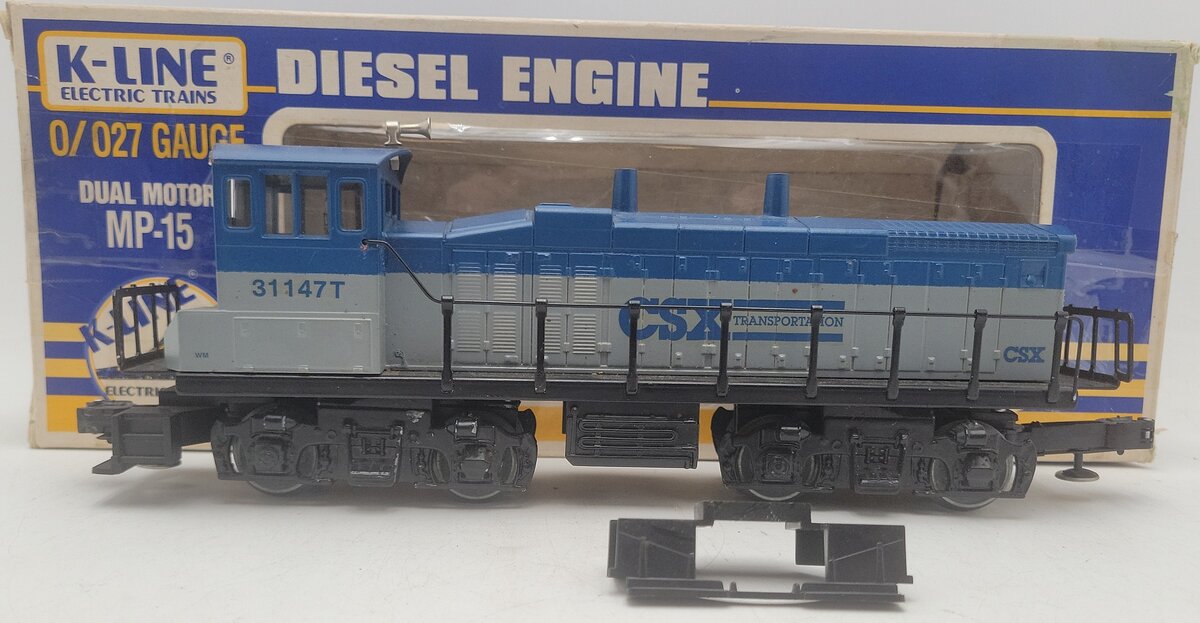 K-Line K2200 O Gauge Custom Painted CSX MP-15 Diesel Locomotive/Box