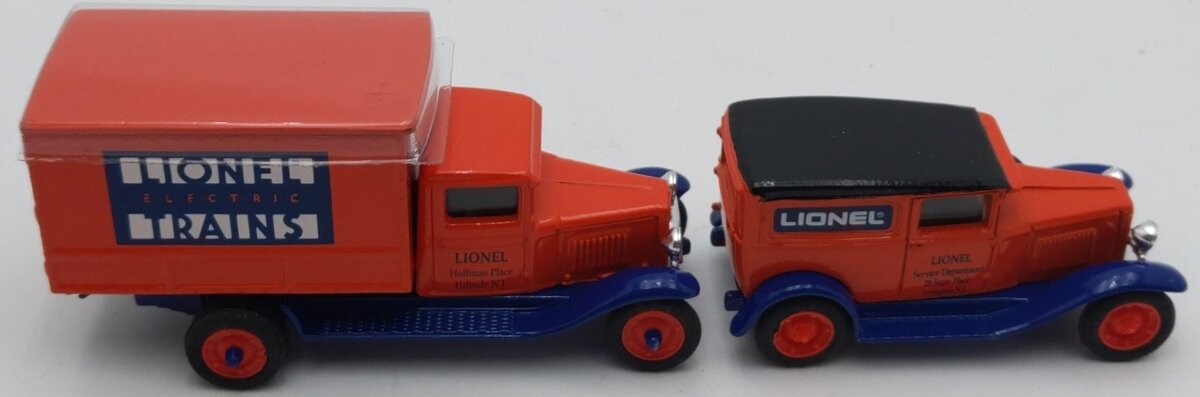 Ertl 3522 1:43 Scale Lionel 1930 Chevrolet Delivery Truck & Van Set (Set of 2) LN/Box