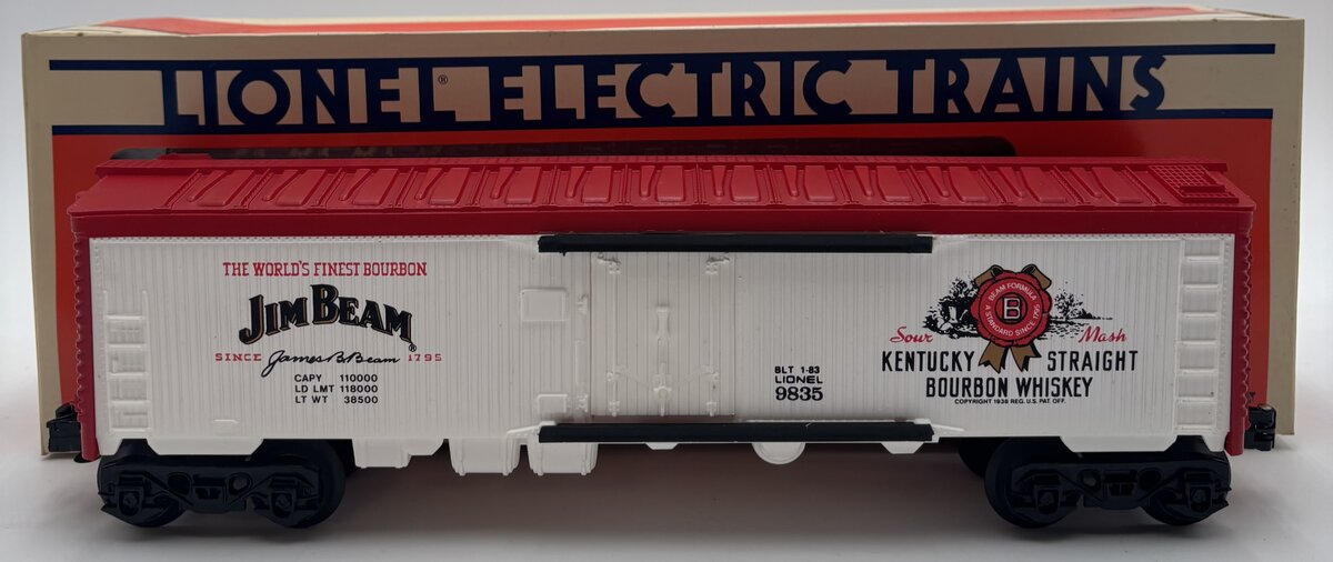 Lionel 6-9835 O Gauge Jim Beam Billboard Reefer EX/Box