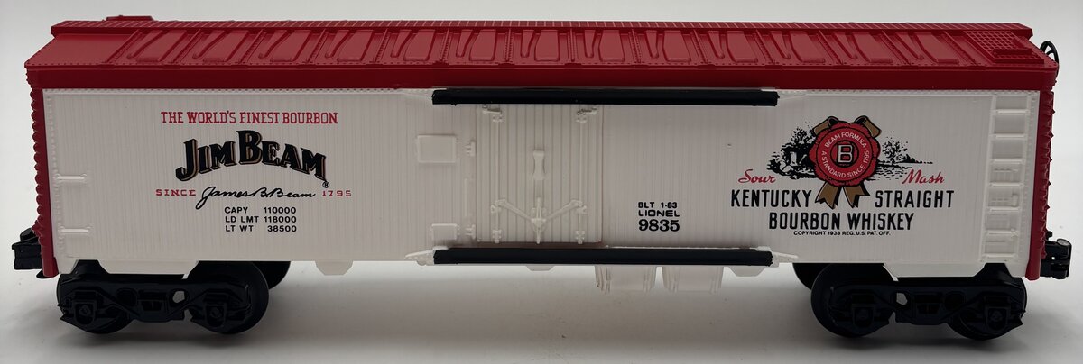 Lionel 6-9835 O Gauge Jim Beam Billboard Reefer EX/Box