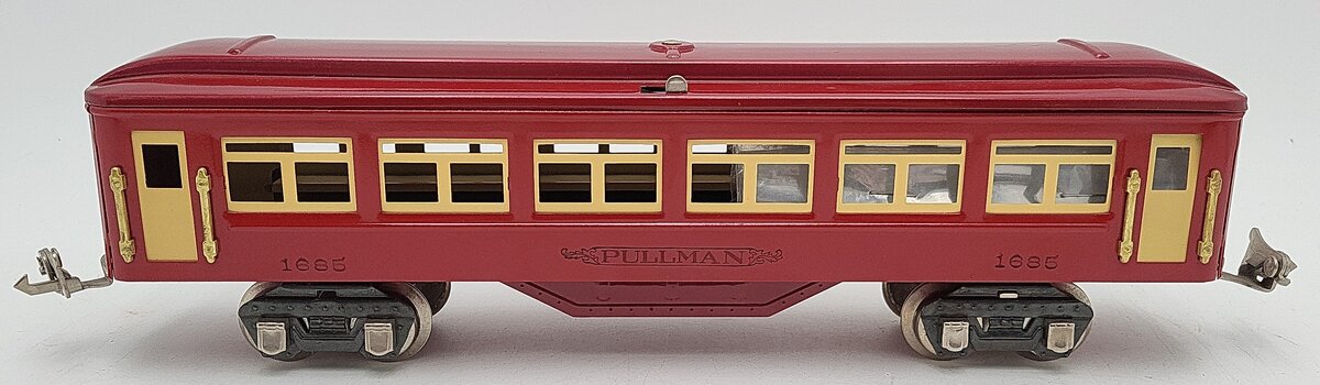 Williams Reproductions O Tinplate Pullman Coach Car #1685 EX