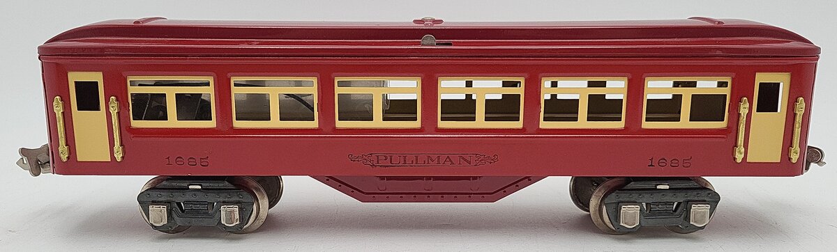 Williams Reproductions O Tinplate Pullman Coach Car #1685 EX