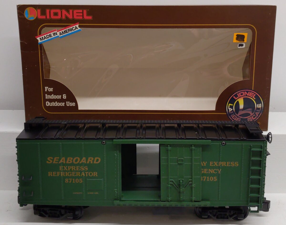 Lionel 8-87105 G Seaboard Railway Express Agency Reefer EX/Box
