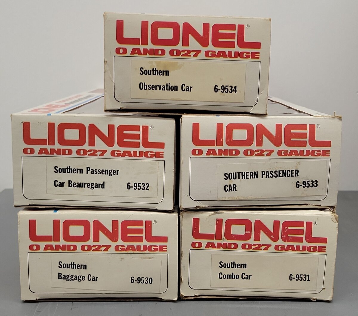 O Gauge Assorted Passenger Cars: #9530, #9531, #9532, #9533, #9534 [5] EX/Box
