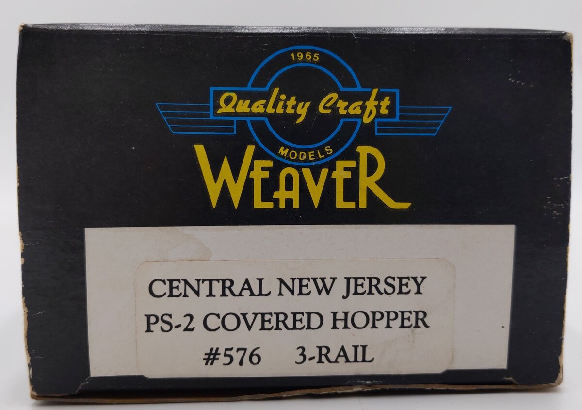 Weaver 576 O Gauge Central New Jersey 3-Rail Covered Hopper LN/Box