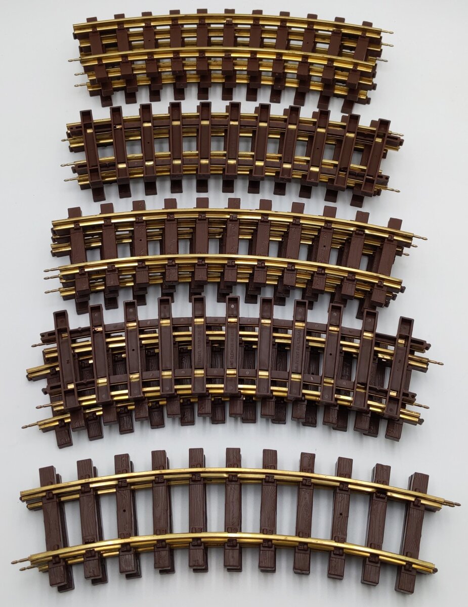 Lionel 8-82001 G Scale Large Scale Brass Curved Track Sections [14] EX