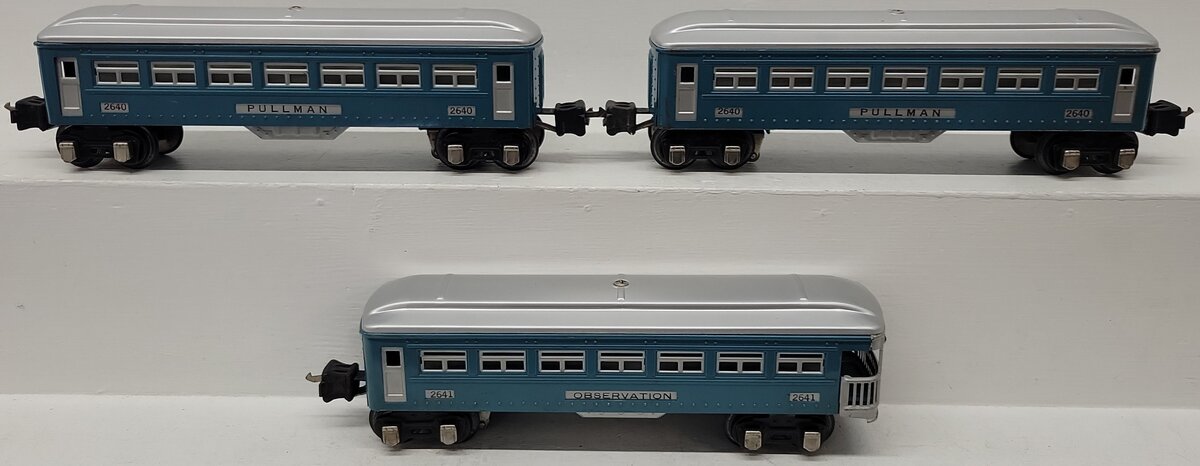 Lionel Vintage O Prewar Tinplate Illuminated Passenger Cars 2640, 2641 [3]