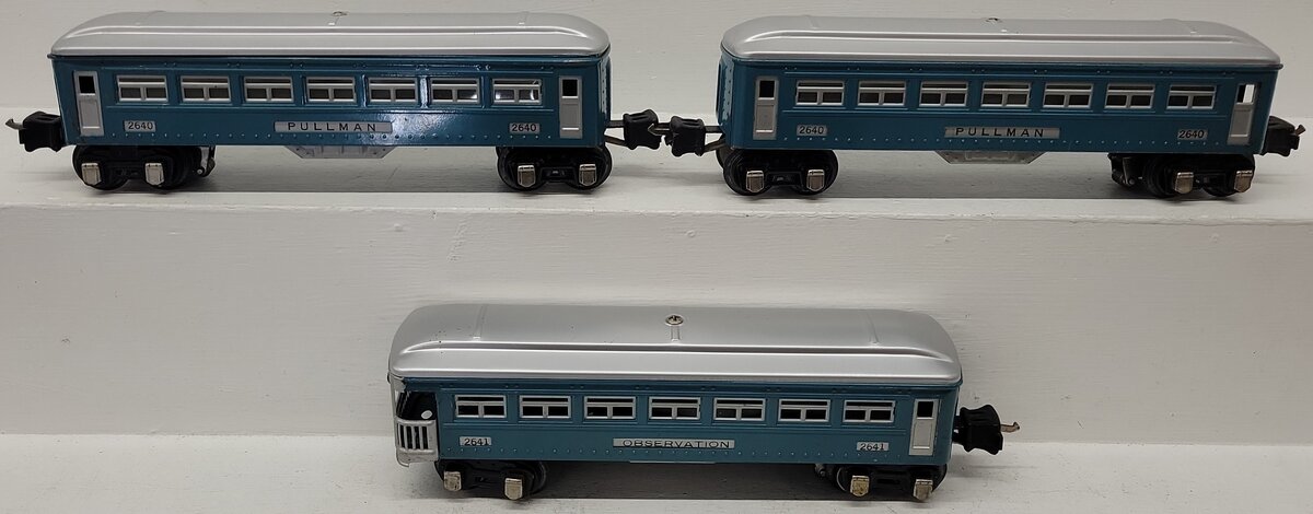 Lionel Vintage O Prewar Tinplate Illuminated Passenger Cars 2640, 2641 [3]