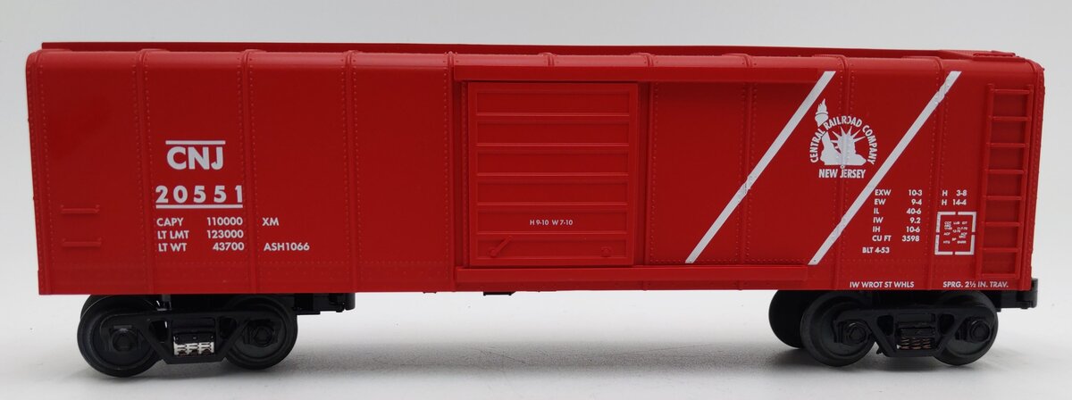 MTH O Gauge Central New Jersey Boxcar #20551 LN