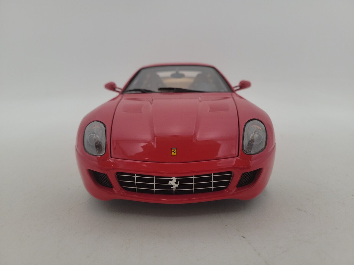 Mattel 2006 1:18 Scale Hotwheels Red/Tan Interior Ferrari 599 GTB Limited Ed. EX