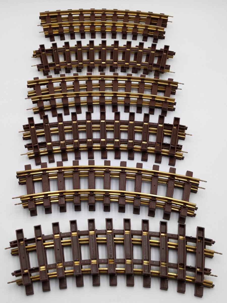Lionel 8-82001 G Scale Brass Curved Track (12) EX