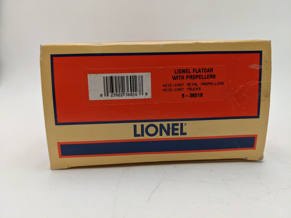 Lionel 6-36016 O Gauge Lionel Naval Support Flatcar w/ Propellers #6424 VG/Box