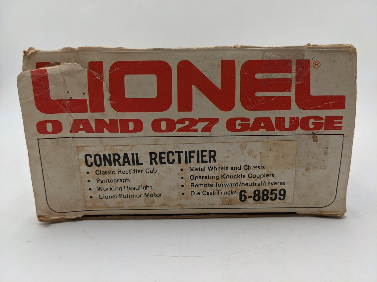 Lionel 6-8859 O Conrail Rectifier Electric Locomotive VG/Box