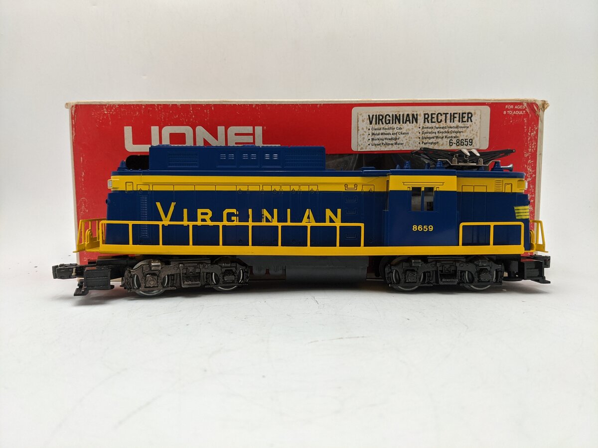 Lionel 6-8659 O Gauge Virginian Rectifier Electric Locomotive #8659 EX/Box