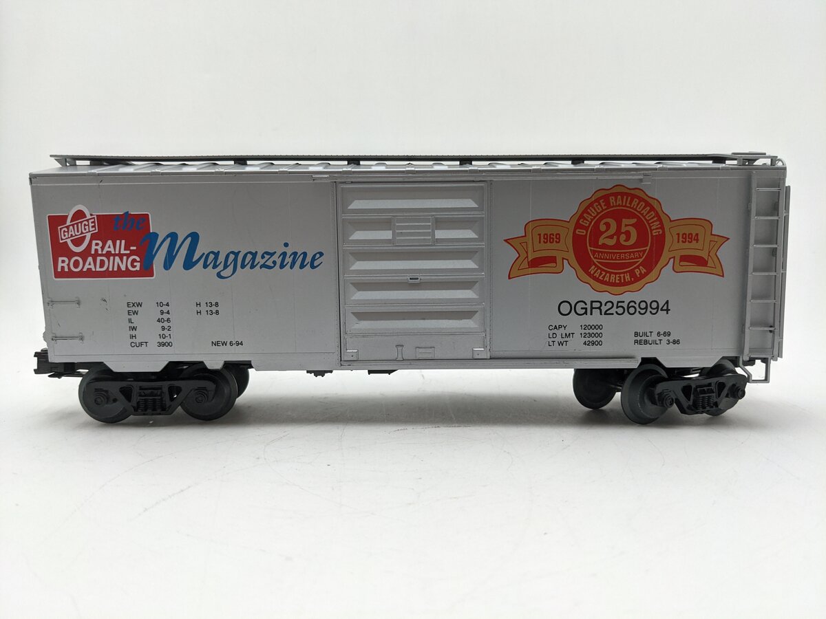 Weaver 256994 O OGR 25th. Anniversary Boxcar EX