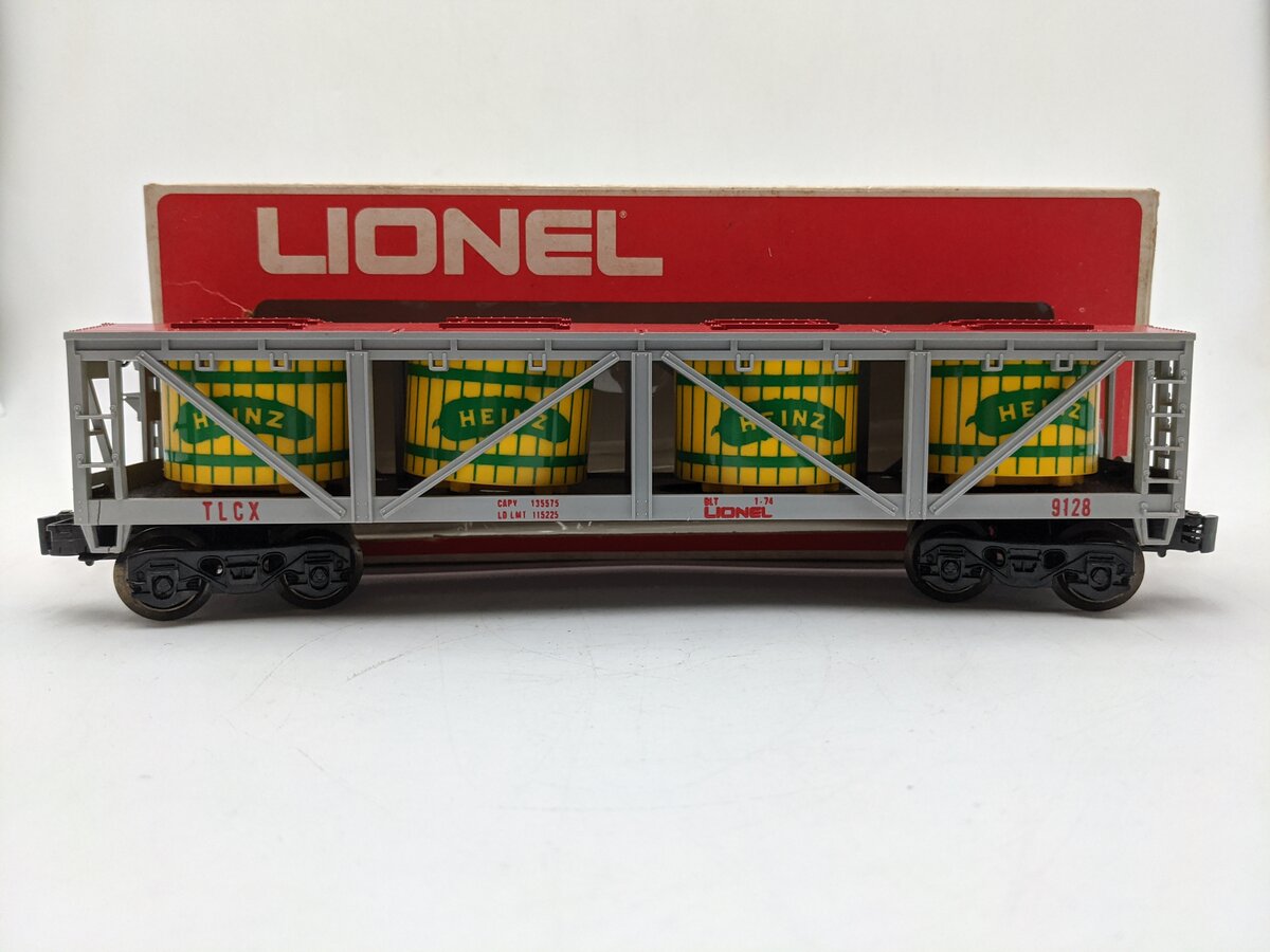 Lionel 6-9128 O Gauge Heinz Pickle Vat Car #9128 EX/Box