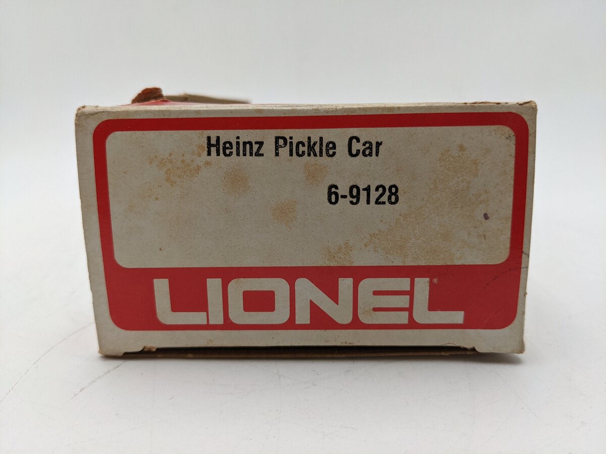 Lionel 6-9128 O Gauge Heinz Pickle Vat Car #9128 EX/Box