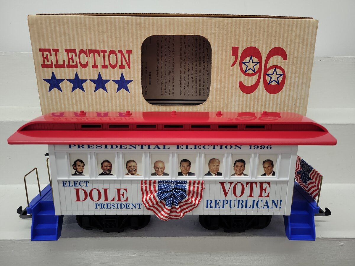 Hartland 1996 G Election Republican Dole Campaign Car EX/Box