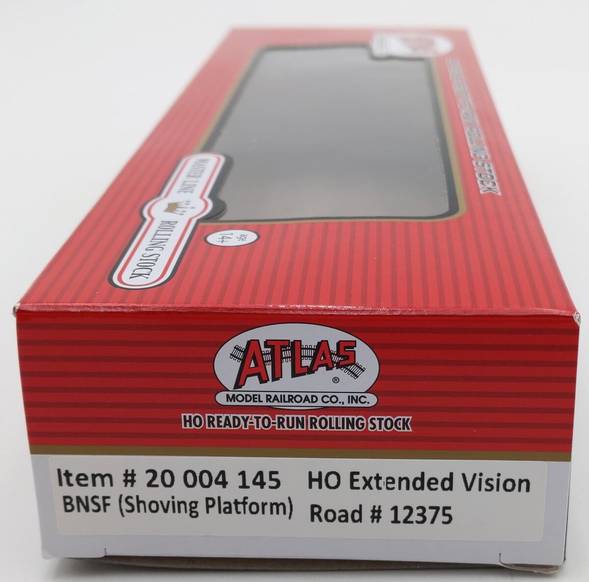 Atlas 20004145 HO BNSF Shoving Platform Extended Vision Caboose #12375