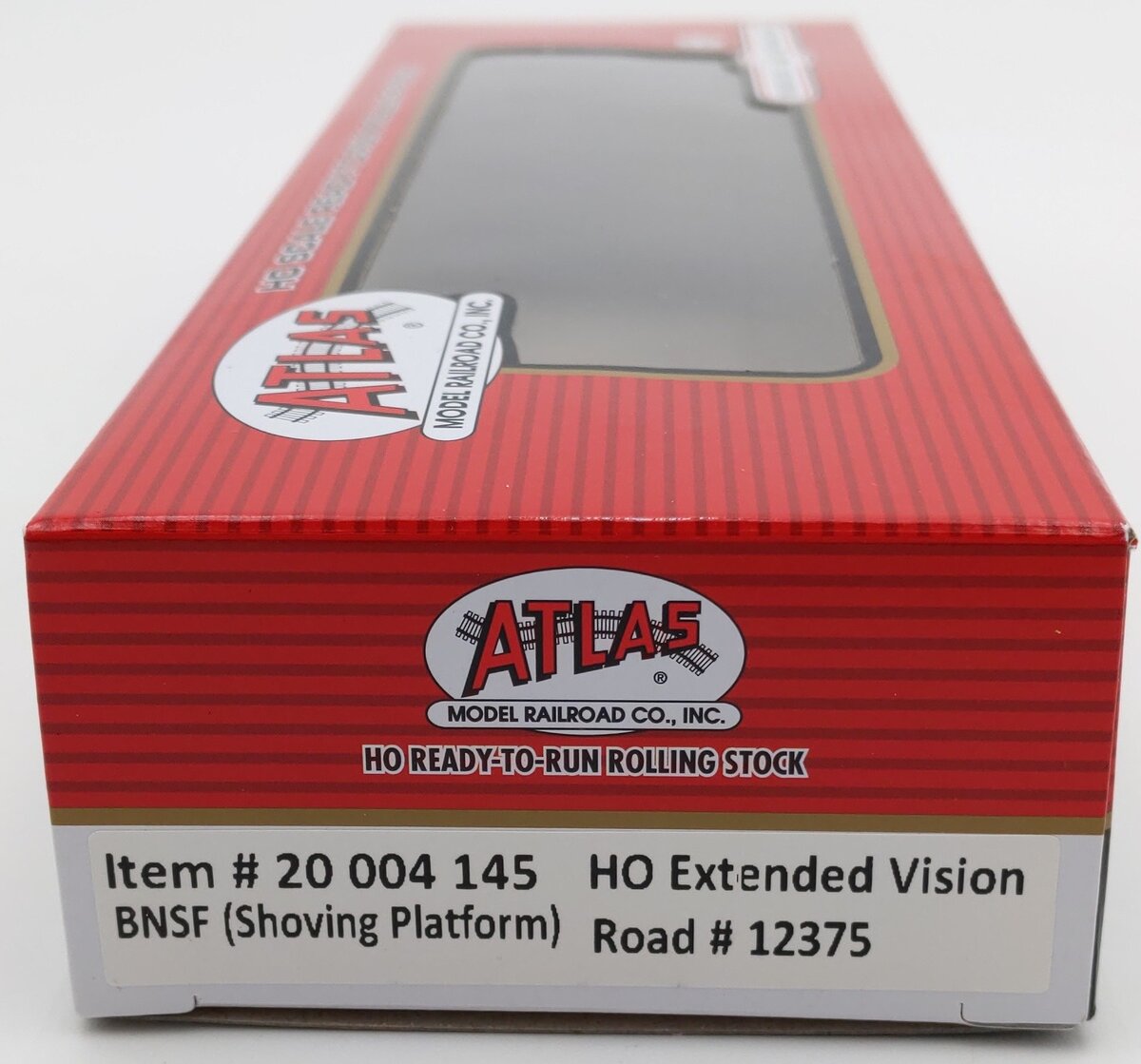 Atlas 20004145 HO BNSF Shoving Platform Extended Vision Caboose #12375