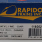 Rapido Trains 116002 HO Scale Skyline Dome Passenger Car #512 EX/Box