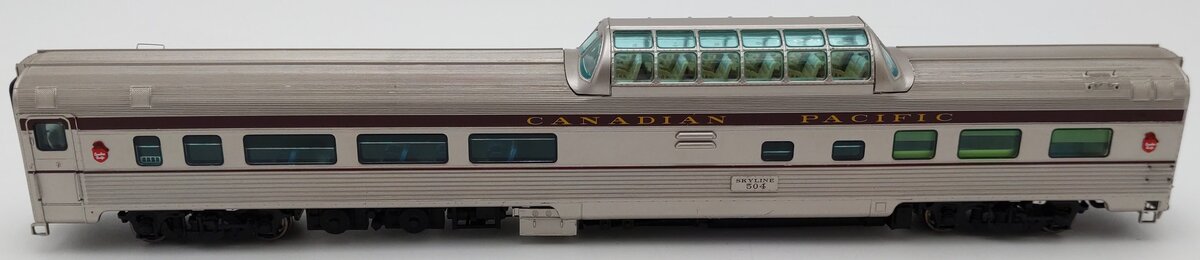 Rapido Trains HO Canadian Pacific Skyline Dome Passenger Car #504 VG
