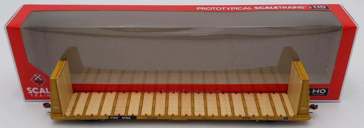 Scale Trains SXT38392 HO Scale TTX Corporation Flatcar #81155 LN/Box