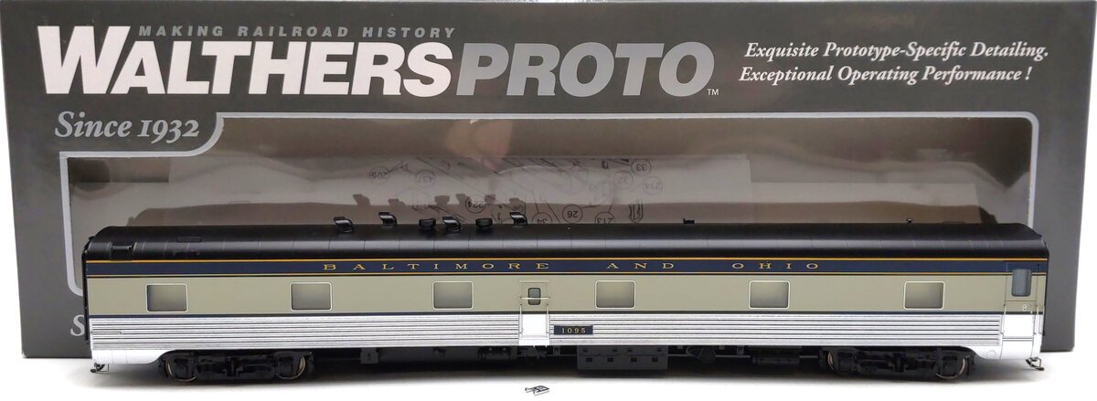 Walthers 920-9417 HO B&O 85' Pullman-Standard Kitchen-Dormitory Car #1095 EX/Box