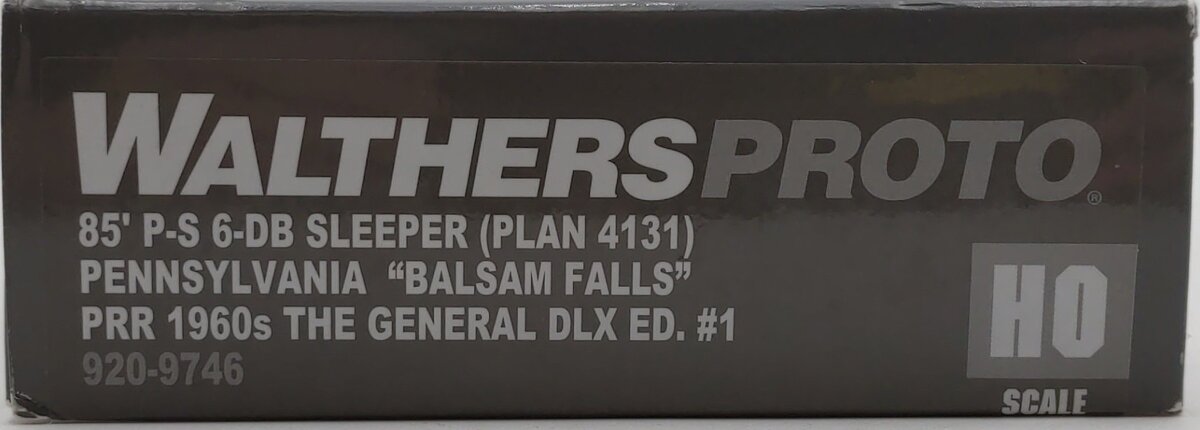 Walthers 920-9746 HO PRR - Balsam Falls 85' PS 6DB Sleeper, Plan 4131 LN/Box
