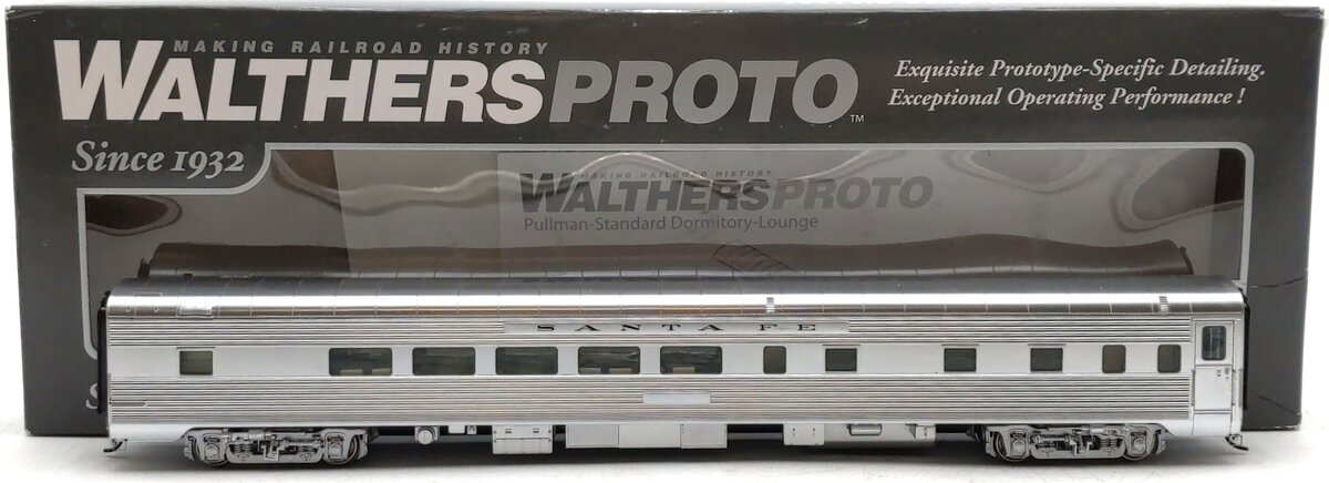 Walthers 920-9013 HO Santa Fe Super Chief 85' Pullman Lounge EX/Box