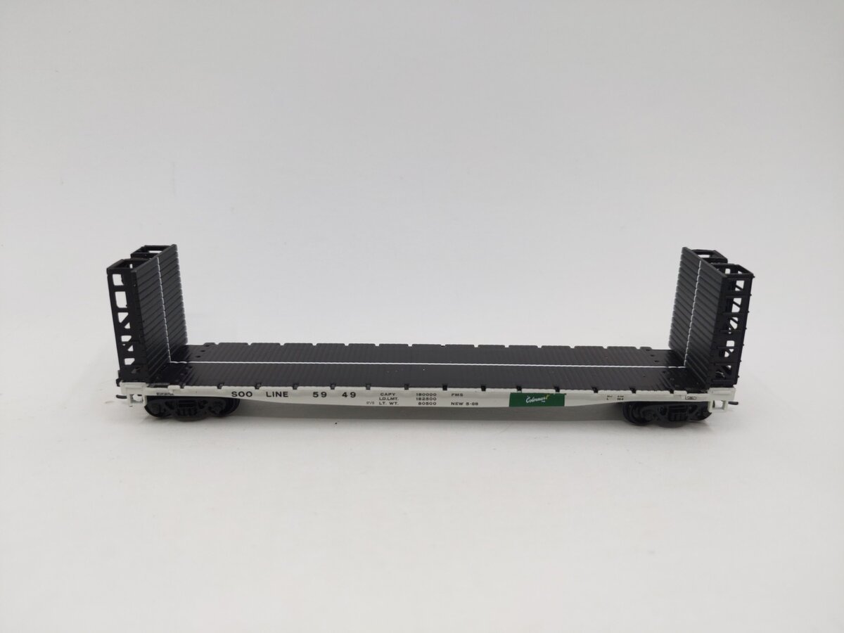 Atlas 50004817 N SOO Lines 48' GSI Bulkhead Flat Car #5949 LN/Box