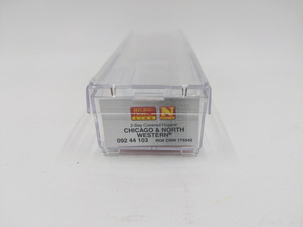Micro-Trains 09244103 N Scale Chicago & North Western 2-Bay Covered Hopper LN/Box