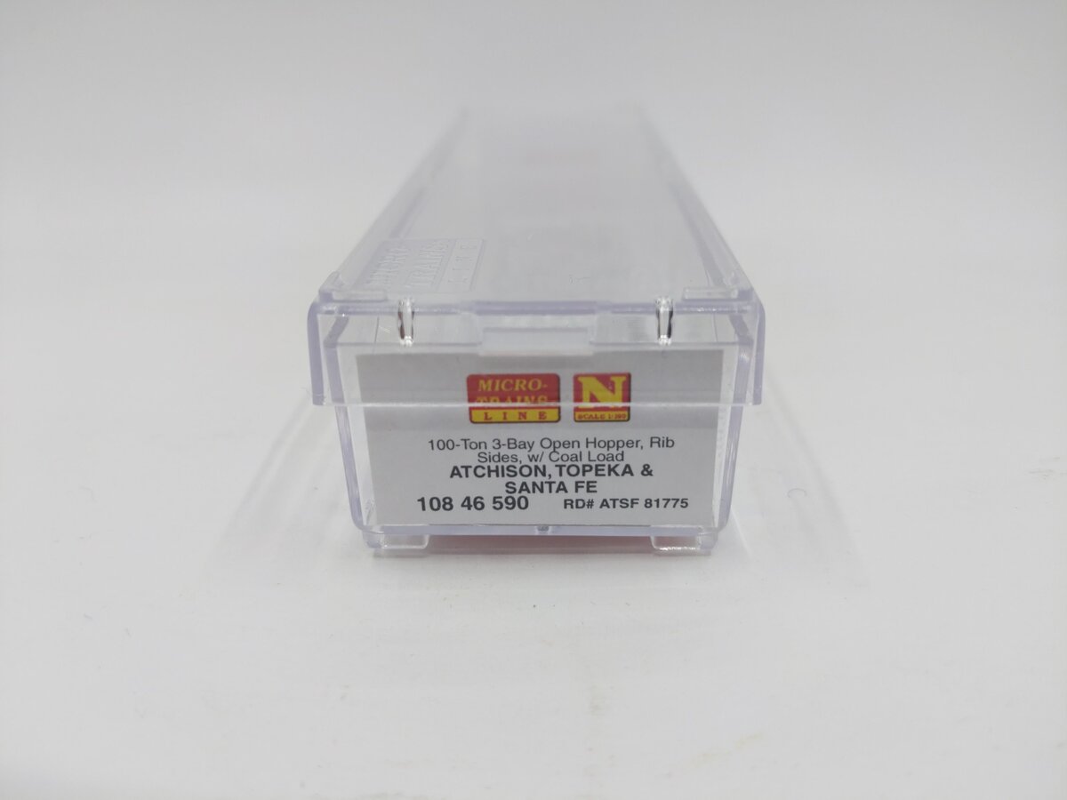 Micro-Trains 10846590 N Atchison, Topeka & Santa Fe 100-Ton 3-Bay Open Hopper LN/Box