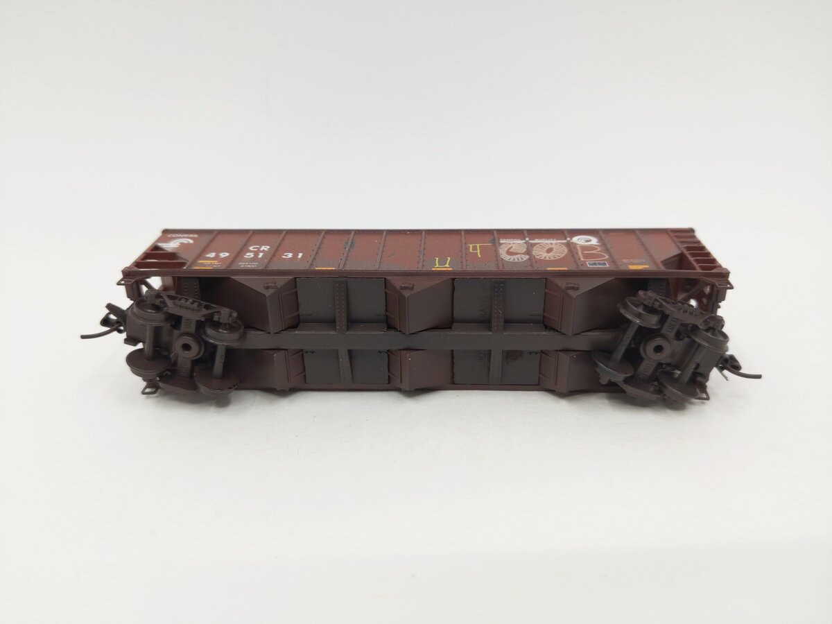 Micro-Trains 10845700 N Scale Conrail 100-Ton 3-Bay Open Hopper w/Coal Load LN/Box
