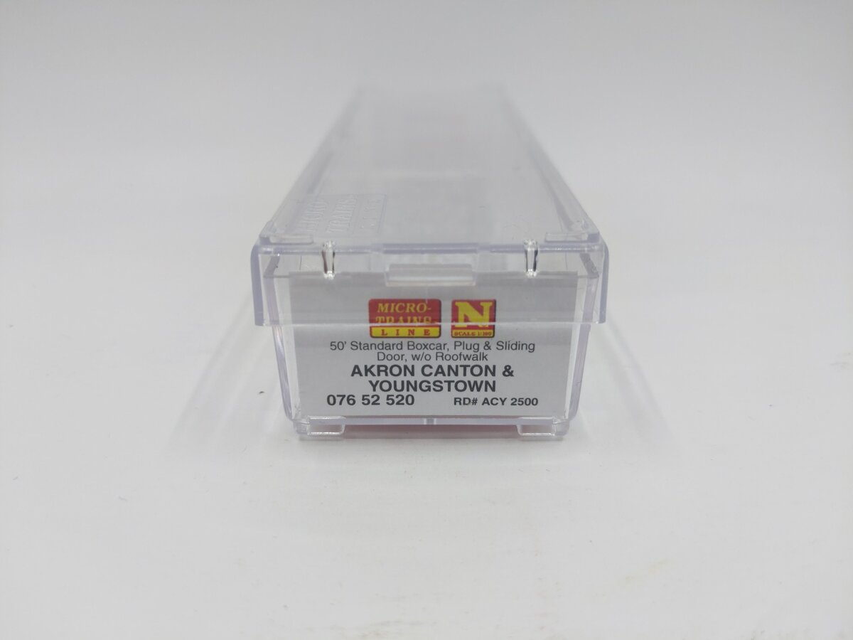 Micro-Trains 07652520 N Akron Canton & Youngstown 50' Standard Boxcar #2500 LN/Box