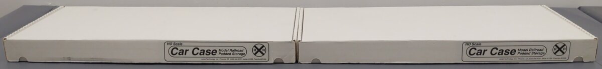 Axian HO Scale Model Railroad Padded Storage Car Case (2) EX/Box