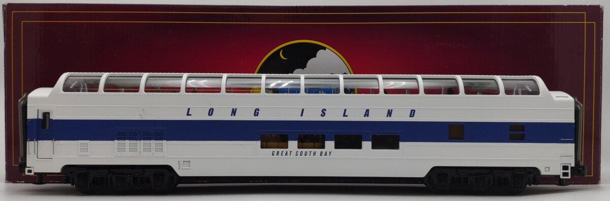 MTH 20-67201 Long Island Railroad 70' Vista Dome Passenger Car EX/Box