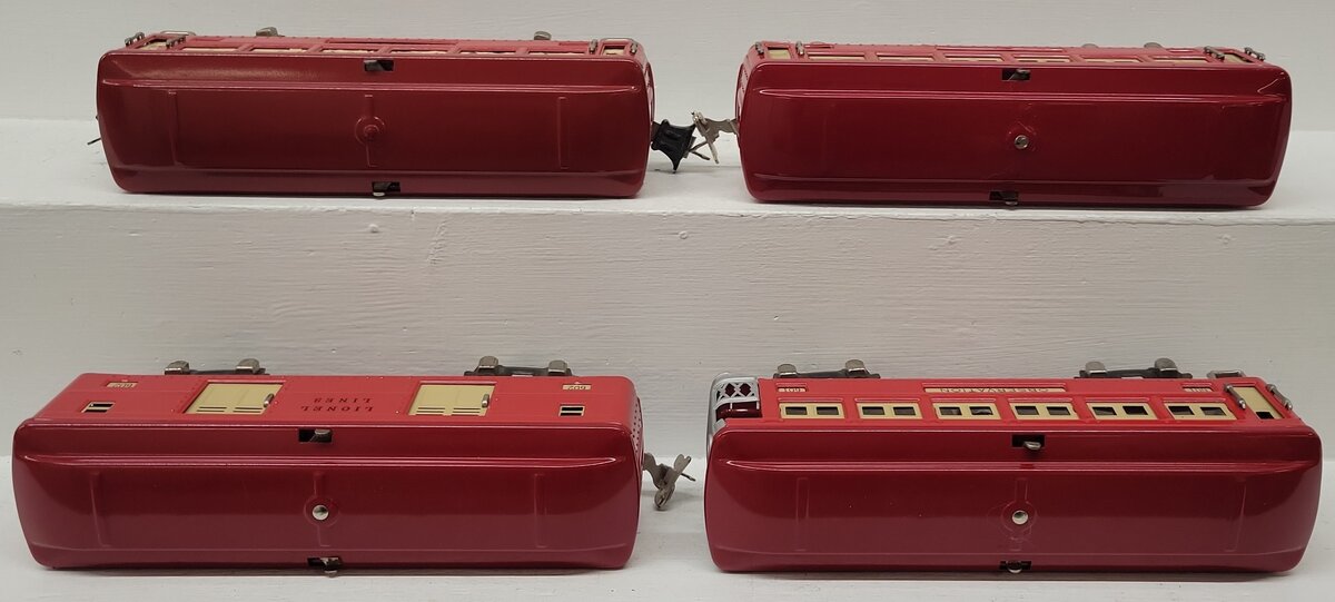 Lionel 600S O Prewar Tinplate Passenger Car Set #600, 601 & 602 [4]