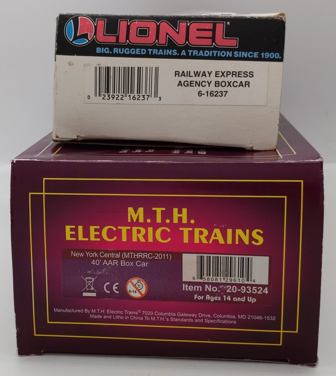 Lionel & MTH O Gauge Freight Cars: #3419, #151471, #16237 [3] VG